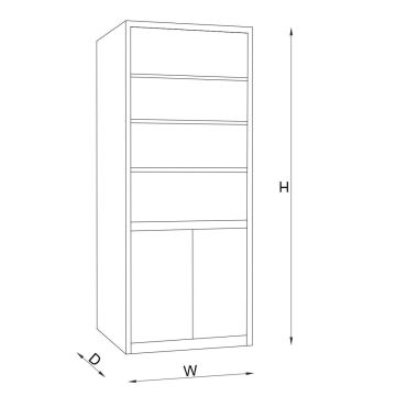 Classic Double Cabinet Ürün Dolabı