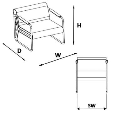 Pearl Lounge Double Bekleme Koltuğu Nw Alvaro 525