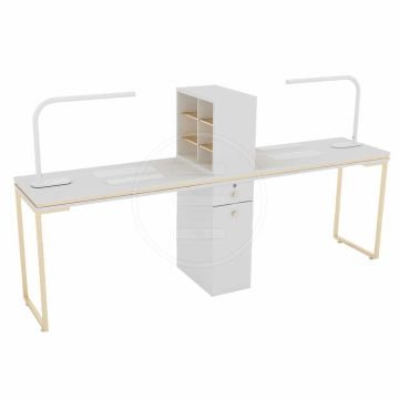 Çiftli Manikür Masası (Venüs Gold Double Nail Station) Gordion