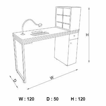 Manikür Masası (Venüs Nk Nail Station) Wenge