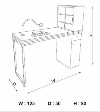 Manikür Masası (Boho Nail Station) Efes