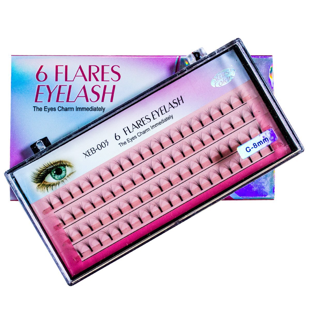 6D  8 mm İpek Kirpik Altı Boyutlu Protez Kirpik