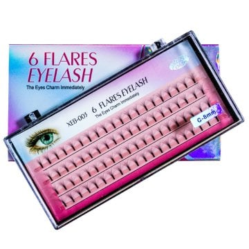 6D  8 mm İpek Kirpik Altı Boyutlu Protez Kirpik